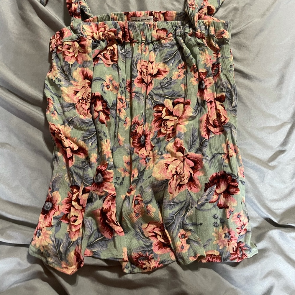 American eagle tank top with tie strap